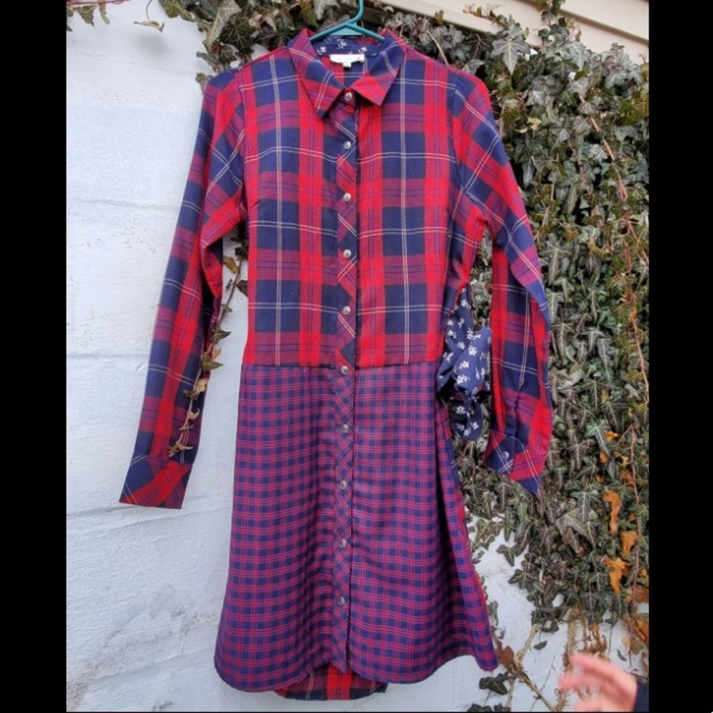 Skies Are Blue Plaited Dress